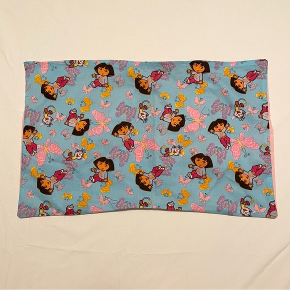 Dora the Explorer Boots Pillowcase Homemade 21” x 13” Pillow Case - Picture 16 of 16